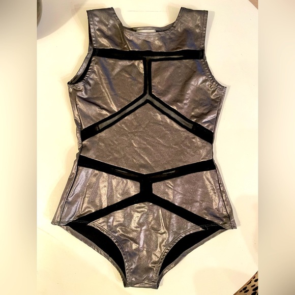 Lena Quist Backless Bodysuit - Silver and Black - Great Costume - Festival - Picture 1 of 5